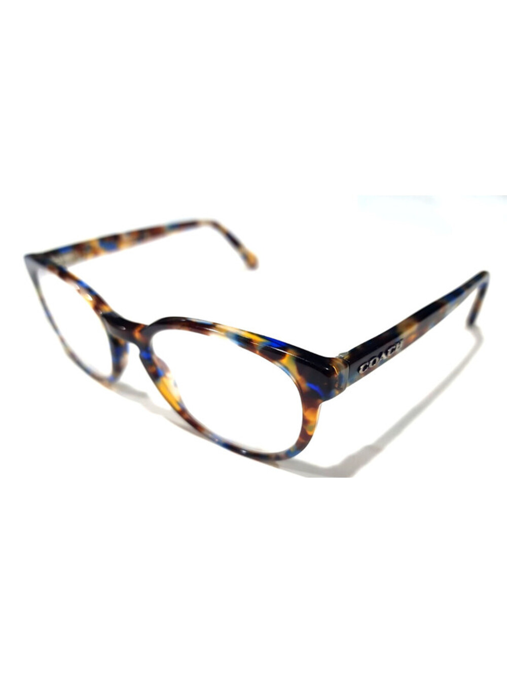 Coach HC6102 5549 Blue Tortoise Brown Oval Eyeglasses 51-18 140